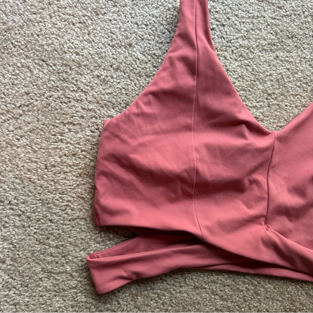 CALIA by Carrie Underwood Mauve Twist Front Sports Bra - Picture 2 of 8